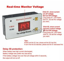12 Battery Adjustable Low Voltage Cut off Switch Protection Control Module L