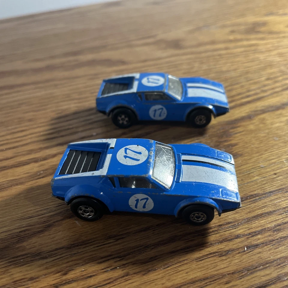 2 Matchbox Superfast No 8 DE TOMASO PANTERA Синий 1975 Lesney Гонконг Игрушечный Автомобиль - Изображение 3 из 4