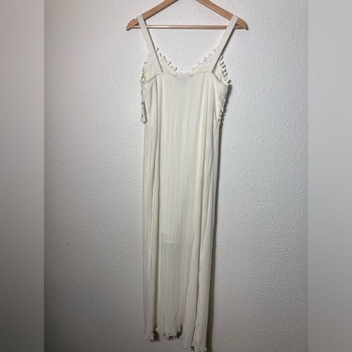 NWT French Connection Posy Lace strappy midi maxi dress US 6 off white - Picture 8 of 9