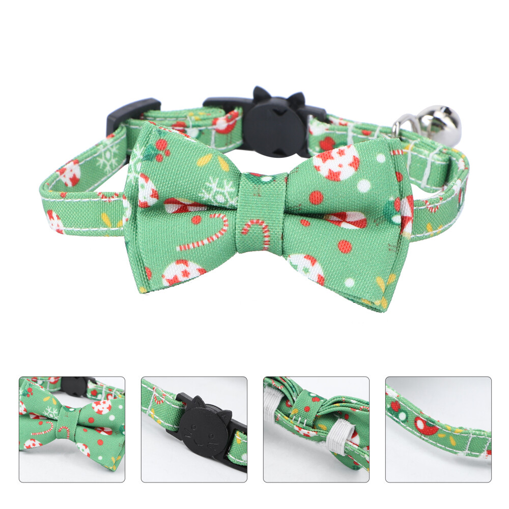 Cloth Christmas Cat Collar Dog Neckties Breakaway Cats Collars eBay