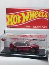 Hot wheels 1/64 🇨🇵 RLC 1991 BMW M3 Rouge  Édition Limitée De 2023 Real Riders 