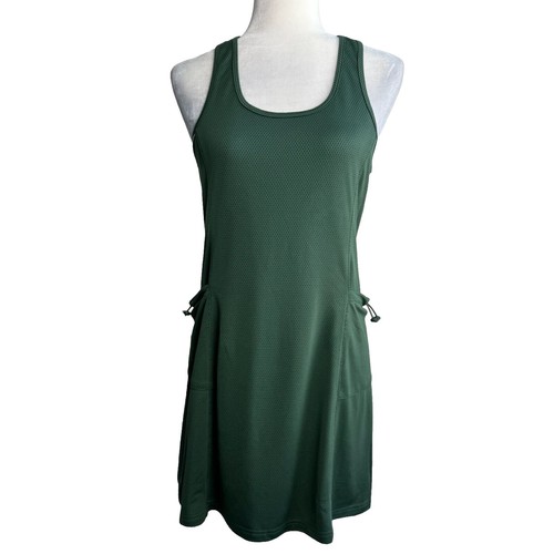 green emerald velvet dress Vuori Womens Dress One Shot Tennis main image 1