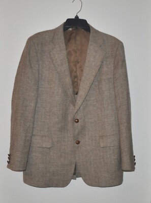 Le Blazer Slack Ivy en Chevron de Laine Beige