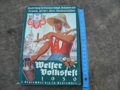 1950 Welser Volksfest Exhibition Agriculture Industry Commercial Livestock Show 