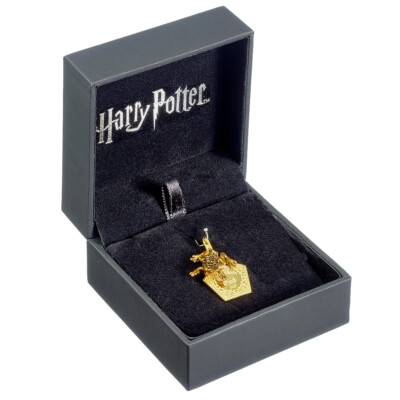 Offizieller Harry Potter Sterlingsilber Schokolade Frosch Clip auf Charm mit Kristallen