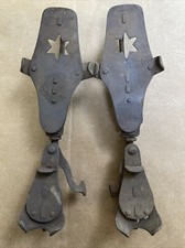 Nice Antique US CLUB SKATE No. 8 Steel Adjustable Clamp Ice Skates Made In USA 