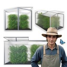 GARMIO® Frühbeet Mini Gewächshaus Treibhaus Pflanzenbeet Aluminium Garten