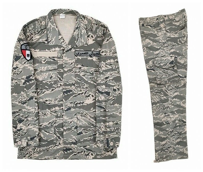 Original Egypt Air Force Army Grey Tiger Stripe Camouflage