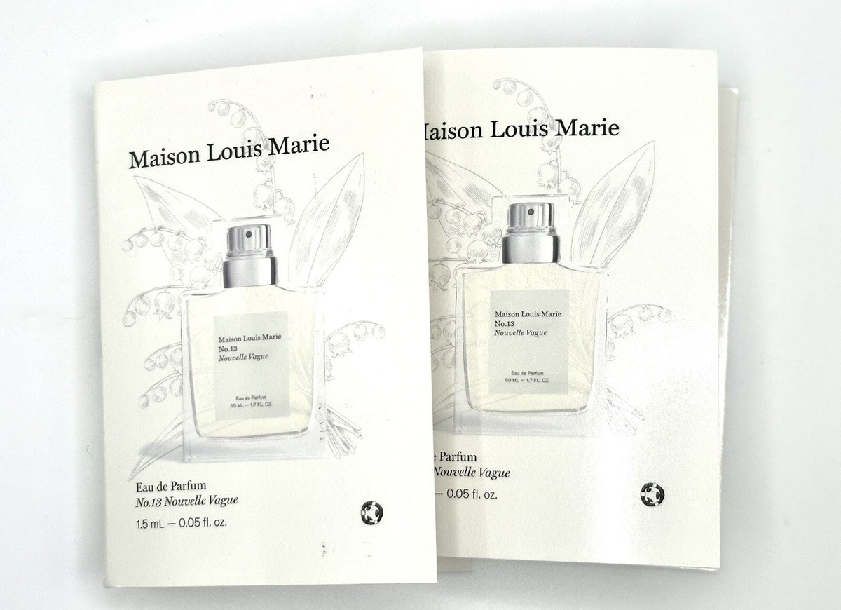 2 X Maison Louis Marie No. 13 Nouvelle Vague EDP 1.5mL / 0.05 Oz 