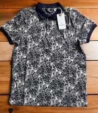 Threadbare Monsera Navy Blue polo Tshirt Size Small Brand New And Tagged