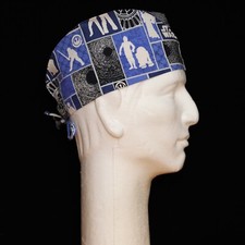 Star Wars on Blue Theme Scrub Hat