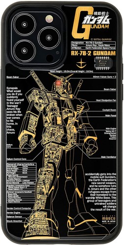 Gundam Board Art Iphone 13 Pro Max Case Black Shines With Radio Waves From Japan Ebay