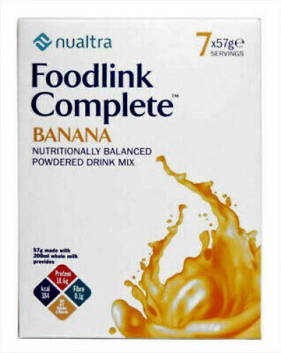 Nualtra Foodlink Complete Powder Banana with Fibre 7x63g x 4 Packs - Image 2
