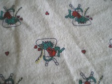 45" of CAT Lounging In Chair FLANNEL FABRIC Cotton 1 Yard Hearts Sassy Kitten