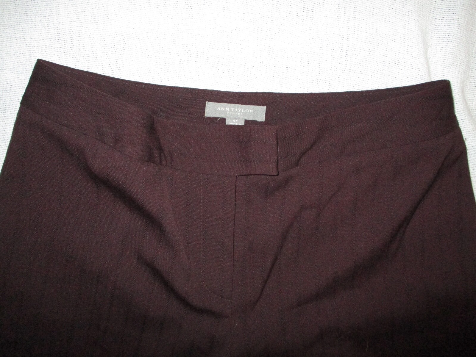 LKNW Ann Taylor Petites women's pants Brownish maroon Stretch 30.5