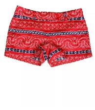 NWOT Vineyard Vines Shorts Size 2 Red White Blue Bandanna Pattern Americana