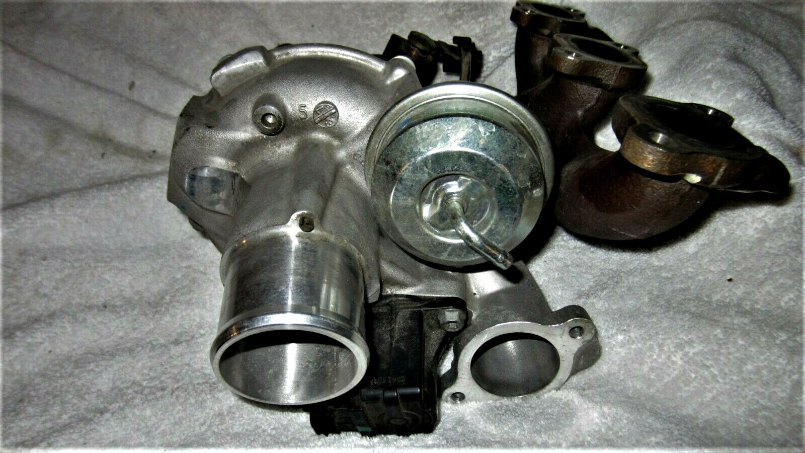 Maserati Ghibli LH LEFT SIDE Exhaust Manifold w/ Turbo perfect used  P/N 297712