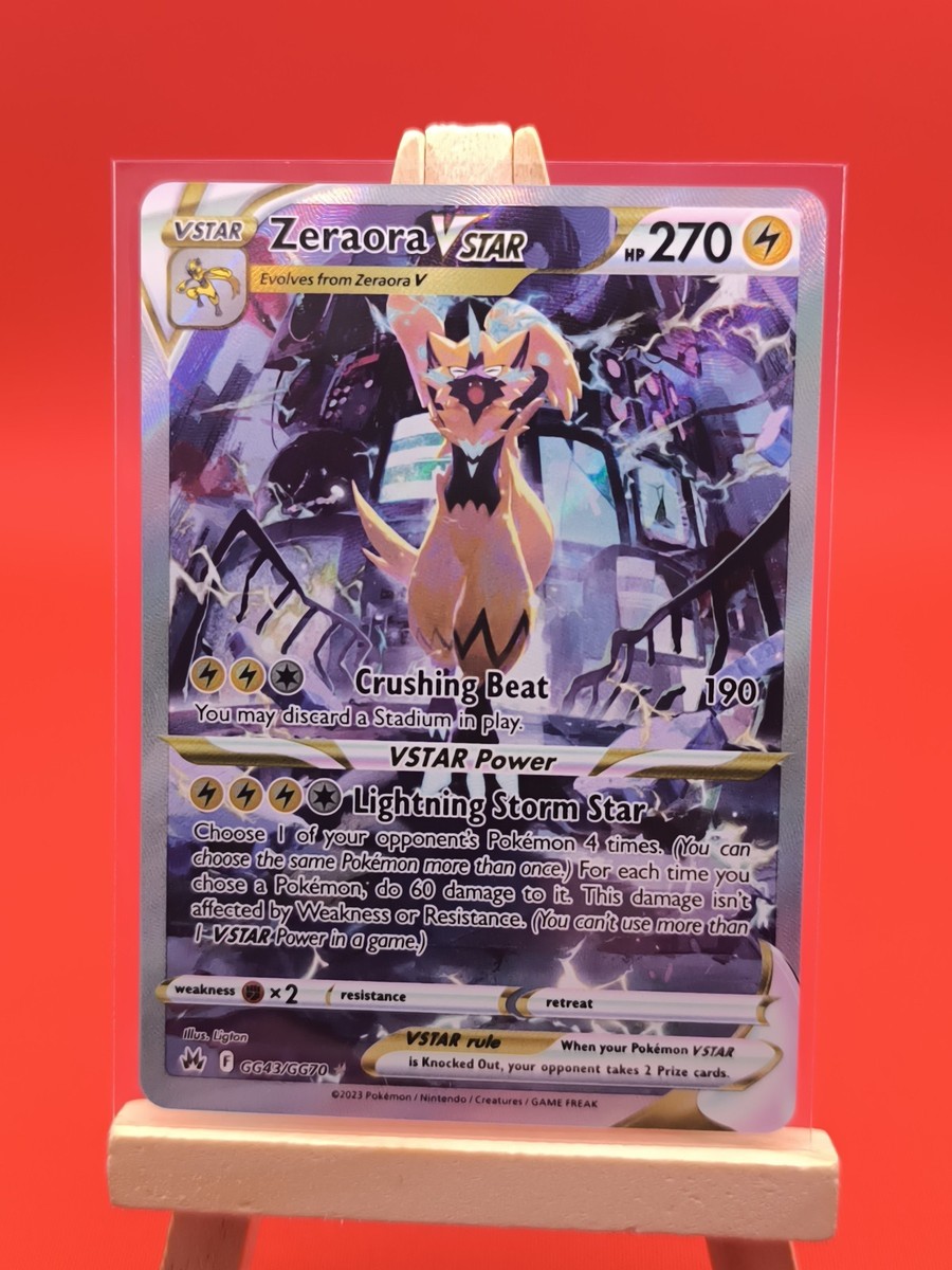 Zeraora VSTAR GG43/GG70 Crown Zenith Alternate Art Ultra Rare