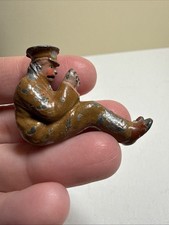 Vintage Barclay Manoil Seated Lead Figurine Toy Military Rider