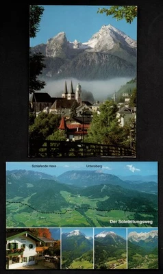 4 AK Berchtesgaden St. Bartholomä Watzmann Königssee Kapelle Soleumleitungsweg - Bild 1 von 3