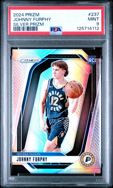 2024 PANINI PRIZM SILVER PRIZM #237 JOHNNY FURPHY ROOKIE RC PSA 9