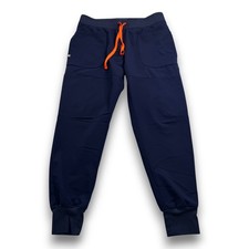 FIGS Zamora Jogger Scrub Pants Navy Blue Women Large W21SW2064 Drawstring Cuff