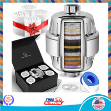 5 Micron Shower Filter with 5 Cartridges, Shower Head Filter for Hard Water, ...