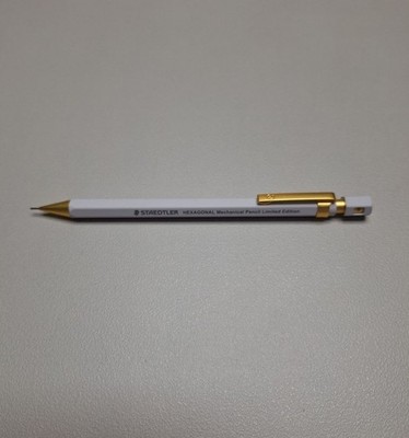 STAEDTLER 925 77 Staedtler Itoya White Limited Hexagonal Mechanical Pencil 0.5mm