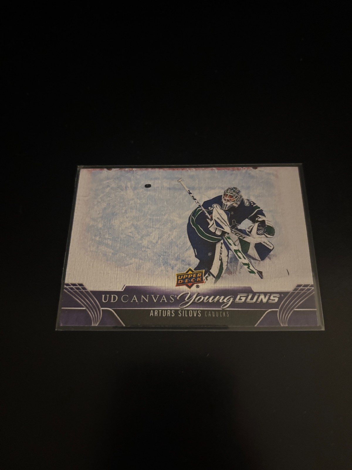 Arturs Silovs 2023-24 Upper Deck UD Canvas Young Guns Canucks C212