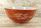 Vintage PYREX Autumn Harvest Wheat 4 Qt Mixing Bowl #404 Large Nesting