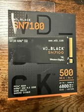 WD BLACK SN7100 500GB M.2 PCIe Gen 4 x4 NVMe Internal SSD WDS500G4X0E New Sealed