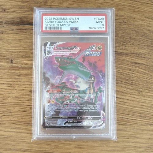 Pokémon Rayquaza VMAX TG20/TG30 Silver Tempest Full Art PSA 9