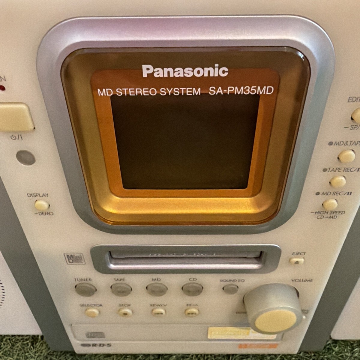Rare Panasonic SA-PM35 Silver Mini System CD / Cassette Japan