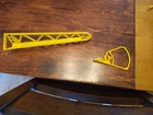 GI Joe Vintage AT Hasbro 12” Adventure Team Yellow Helicopter Tail & Housing.