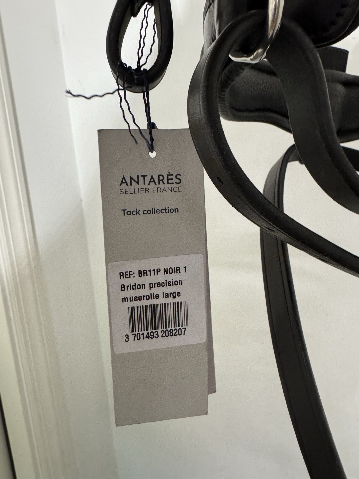 Antares Precision Large Crank Noseband Anatomic Bridle - Black NWT Size 1