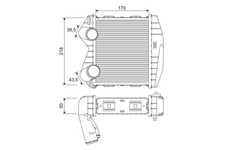 VALEO Ladeluftkühler 818366 Aluminium für SMART CITY 450 FORTWO ROADSTER 452 330