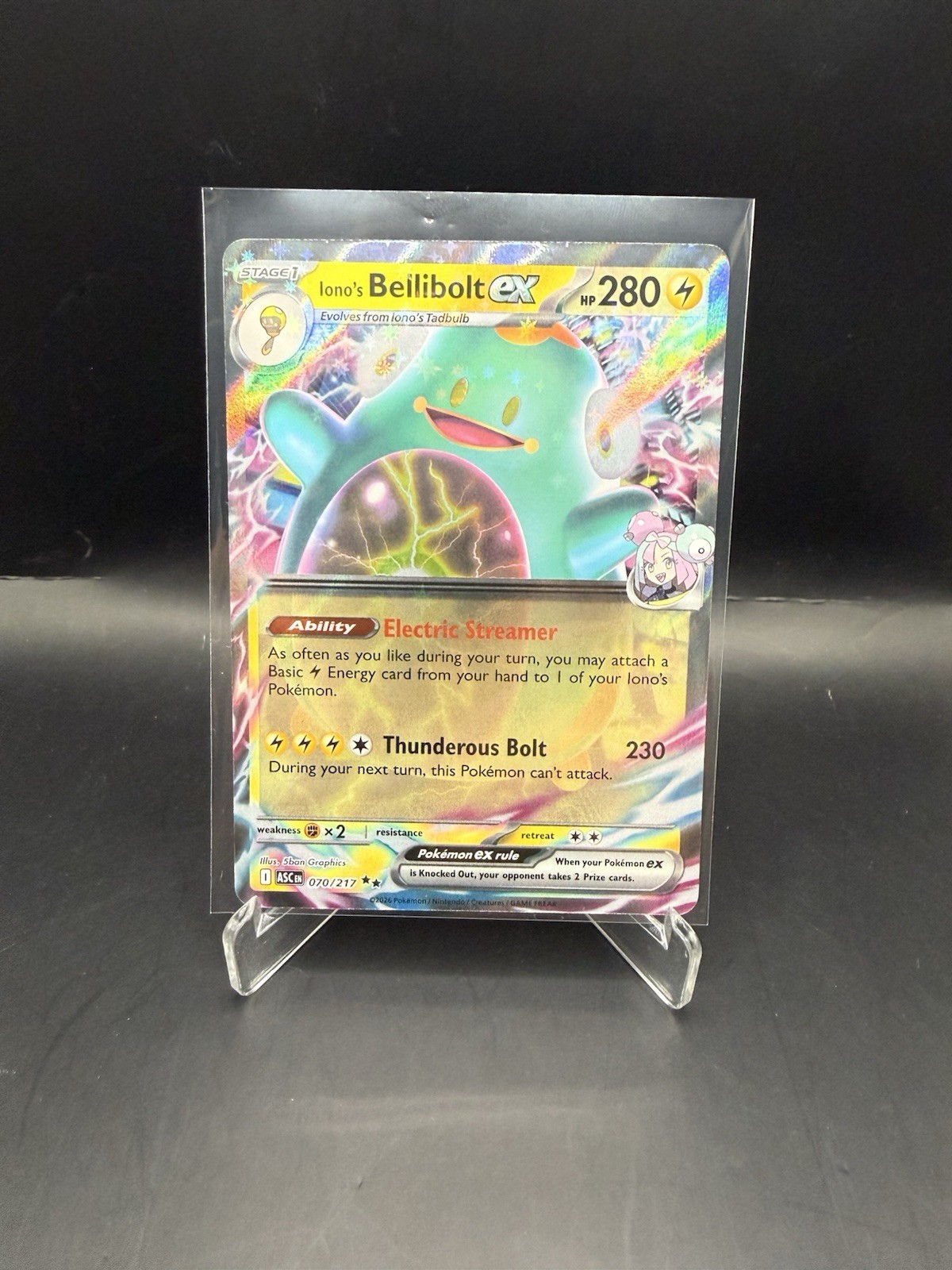 Iono's Bellibolt ex 070/217 Me: Ascended Heroes Holo