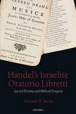 Handel's Israelite Oratorio Libretti - 9780199279289
