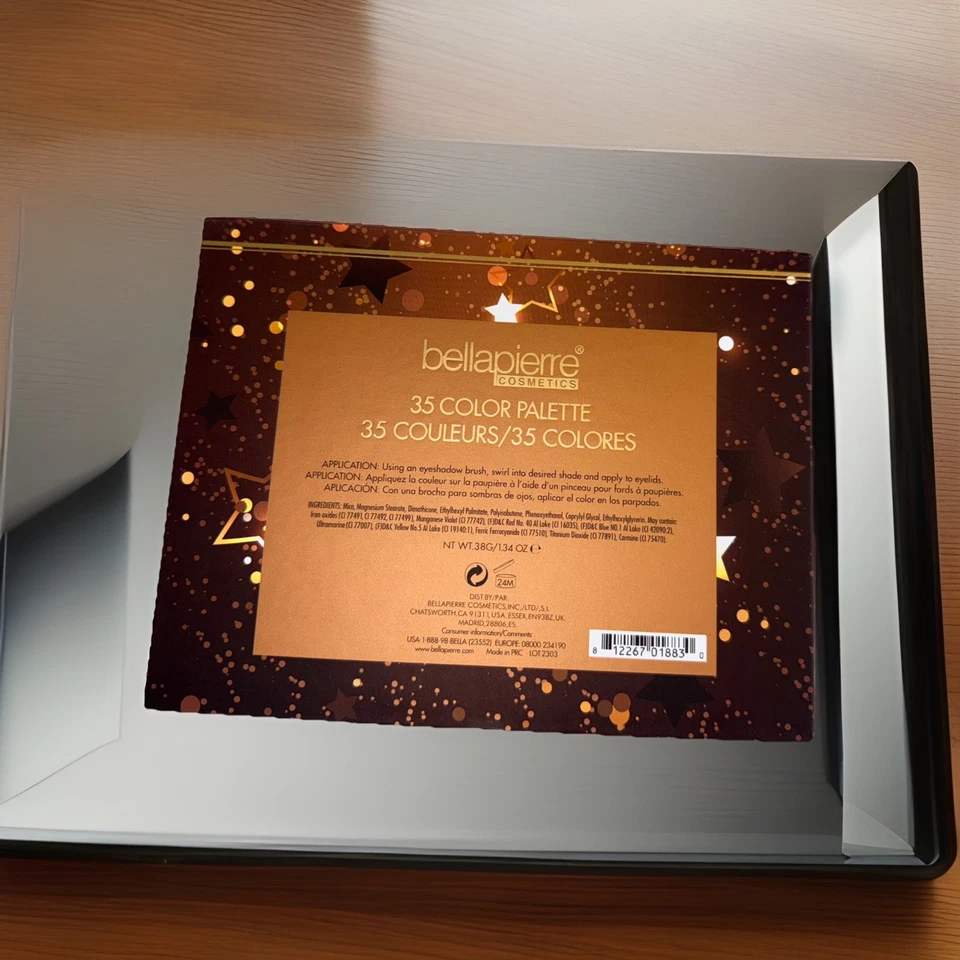 Ultimate Nude 35 Color Eyeshadow Makeup Palette with complete eye brush set - Image 3 of 4