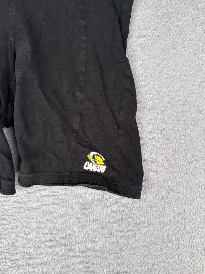 Pantalones Cortos de Ciclismo Canari DE COLECCIÓN Adultos Pequeños Negros Mezcla de Spandex Acolchados Foto 2 de 4
