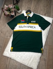 South Africa Rugby World Cup 2015 Polo Shirt Men's M Green Official Jersey