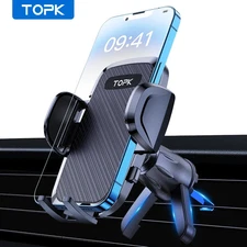 TOPK Universal Car Bracket Gravity Auto Phone Holder Car Air Vent Clip Mount Mob