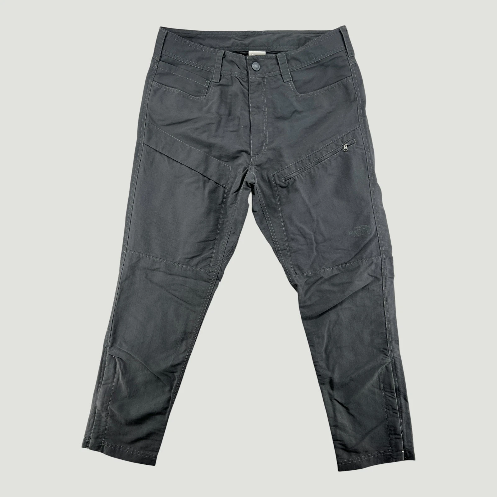 The North Face Hiking Pants Mens 34 Gray Outdoor Trail Zip Pocket Tech