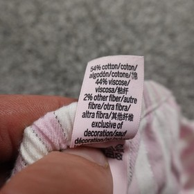 Victoria Secret Pajama Set Womens M Pink White Button Up Shirt Top Bottoms Pants