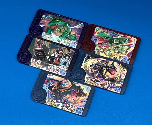Lot 5 Shiny Black Rayquaza ( ALL Rayquaza set ) Pokemon Friends Japan