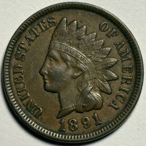 1891 Indian Head Cent — XF Condition 🔥
