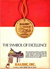 Ralide Saddle Form Vintage Print Ad Ephemera Wall Decor