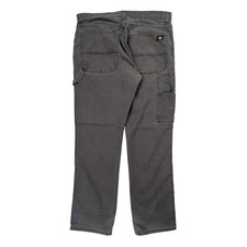 Dickies Double Knee Carpenter Pants - 36W 32L Gray Cotton Blend