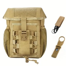 Molle Fanny Pack for Hiking Hunting Outdoor with Eagle Beak Clip