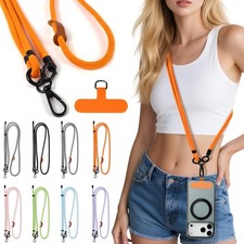 2 Pack Phone Lanyard With Tabs,Universal Adjustable Phone Crossbody Neck Straps